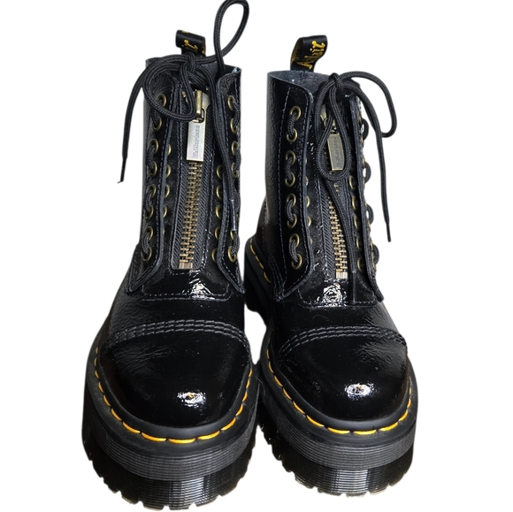 Dr. Martens Patent Leather Zip Combat Boots | Women’s US 5 | Chunky Lug Sole - Picture 4 of 12